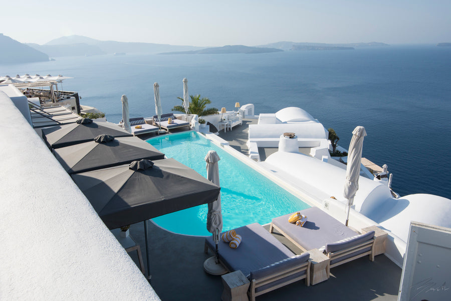 Santorini Pool With A View