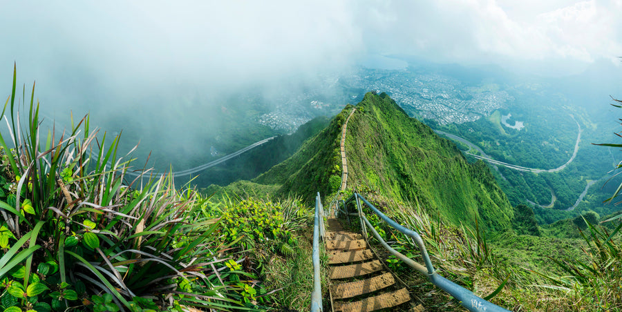 Haiku Stairs Panorama