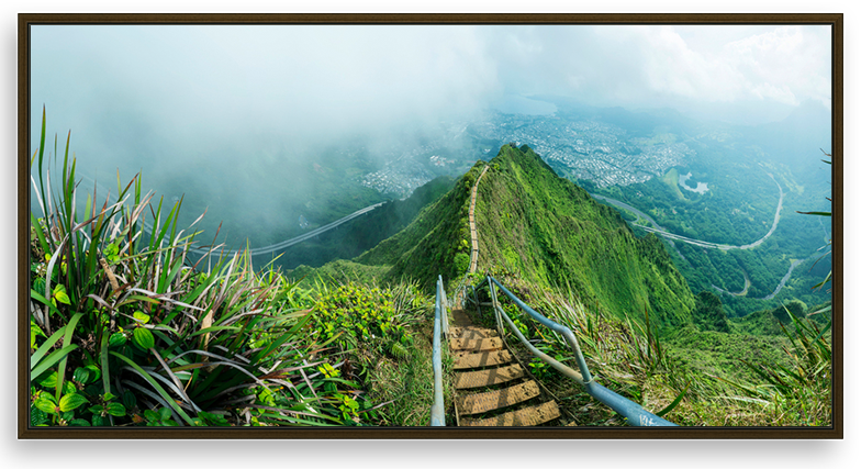 Haiku Stairs Panorama