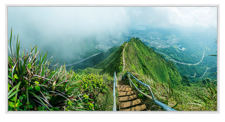 Haiku Stairs Panorama