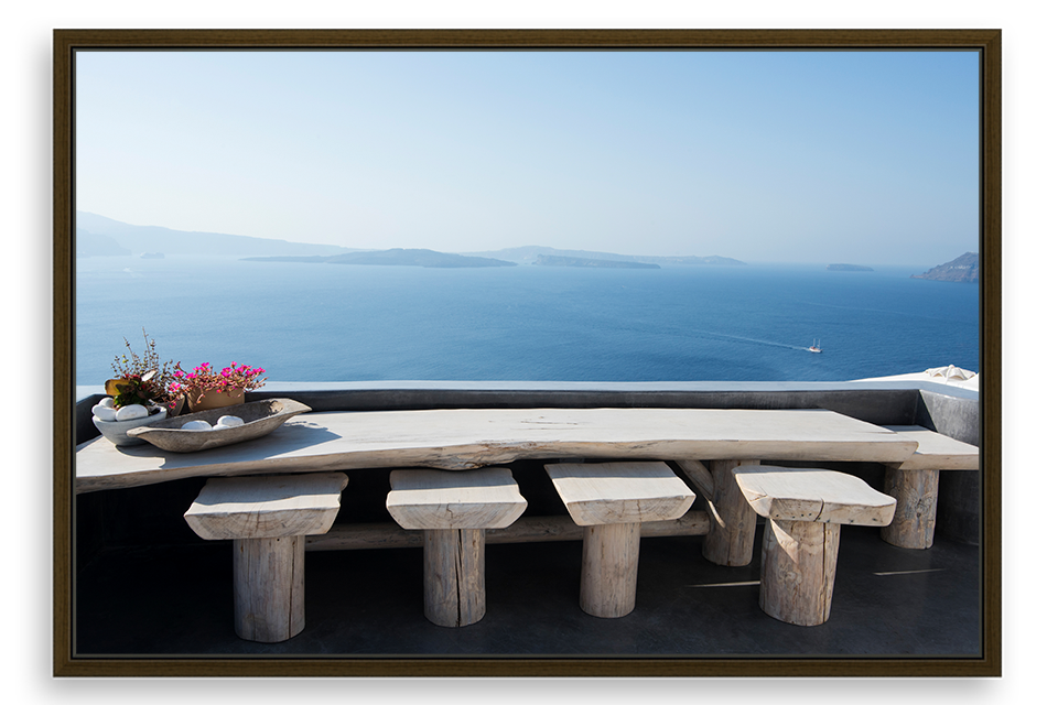 Santorini Bench With A View