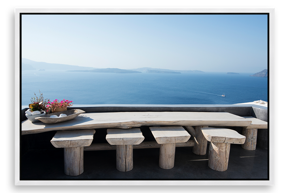Santorini Bench With A View