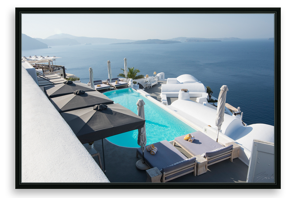 Santorini Pool With A View