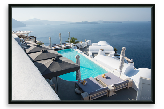 Santorini Pool With A View