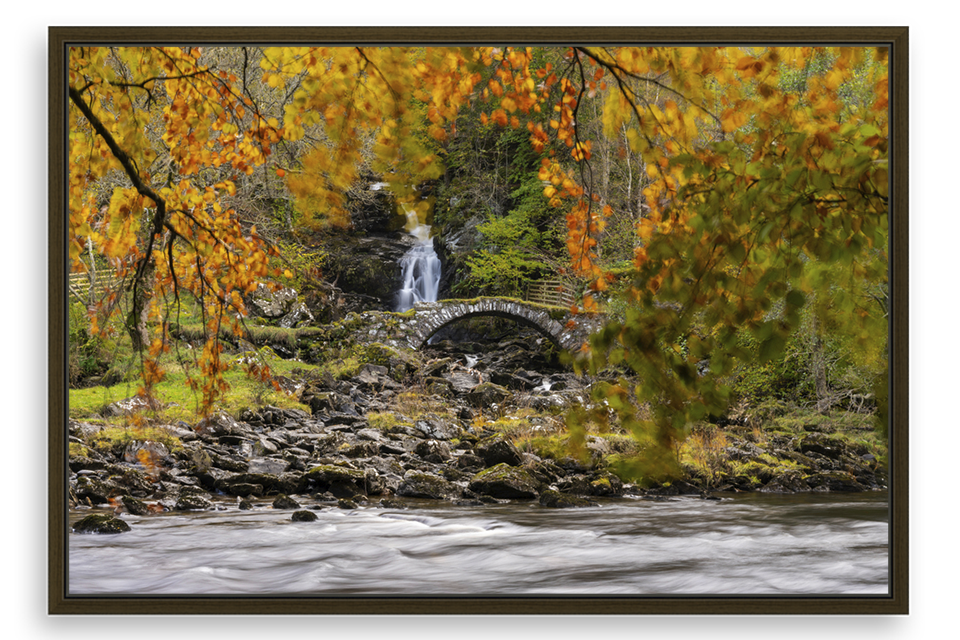 Roman Bridge Fall Colors – Wilderness Framed