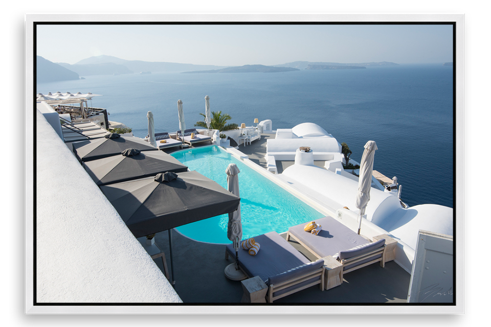 Santorini Pool With A View